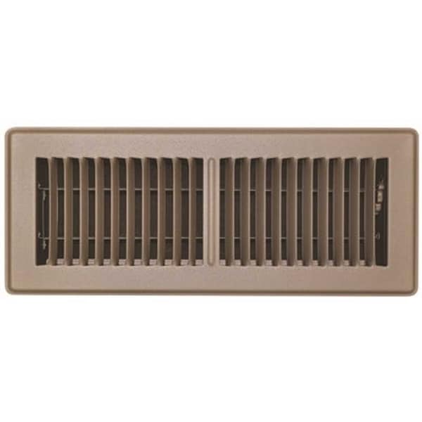 Tru Aire 4 in. x 12 in. Brown Floor Register 150MB 04X12 - main